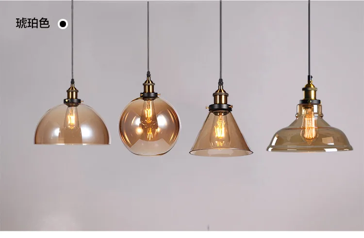 Nordic American Style Country Simple Industrial Vintage Glass Chandelier Creative Living Room Restaurant Bar Light Fixture
