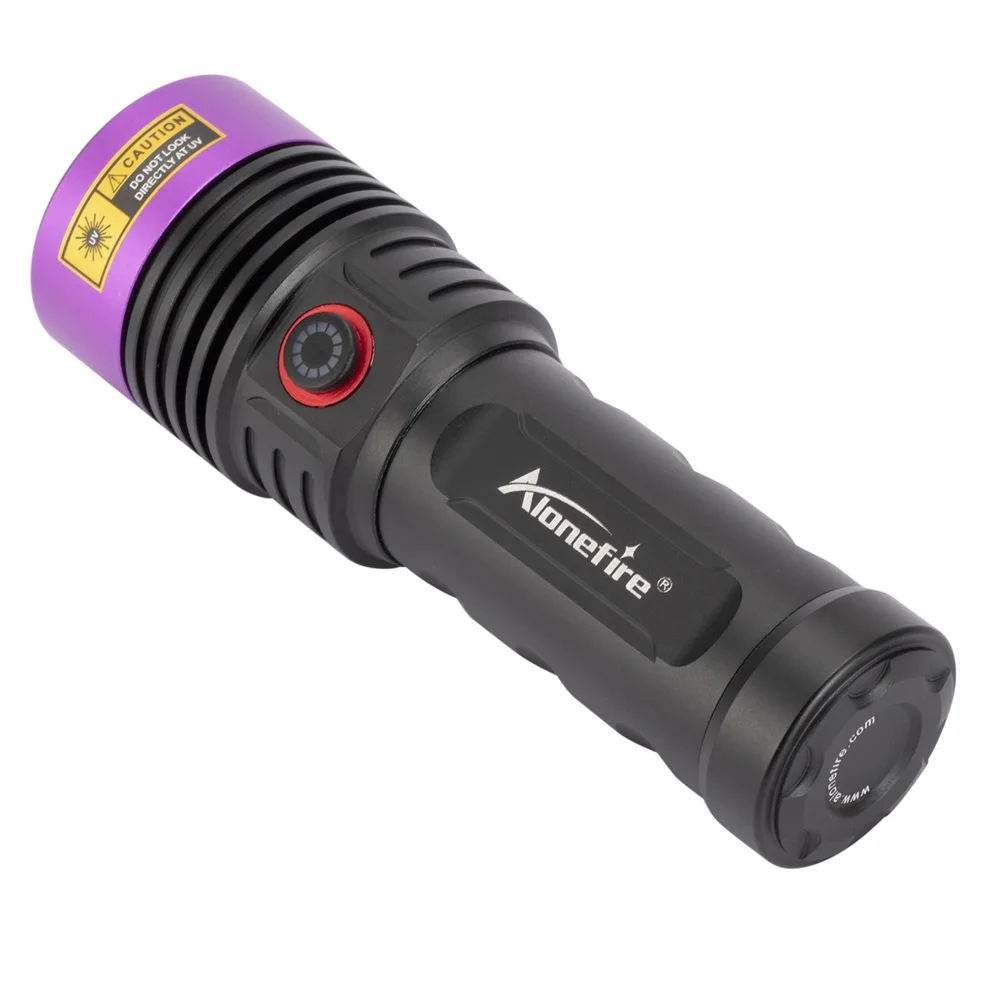 Alonefire SV53 20W 365nm High Power UV Flashlight Ultraviolet Blacklight Detector Money Pet Urine Dry Stains Bed Bug Scorpions