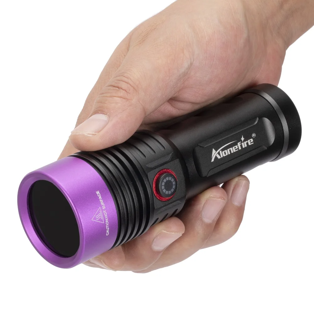 Alonefire SV53 20W 365nm High Power UV Flashlight Ultraviolet Blacklight Detector Money Pet Urine Dry Stains Bed Bug Scorpions