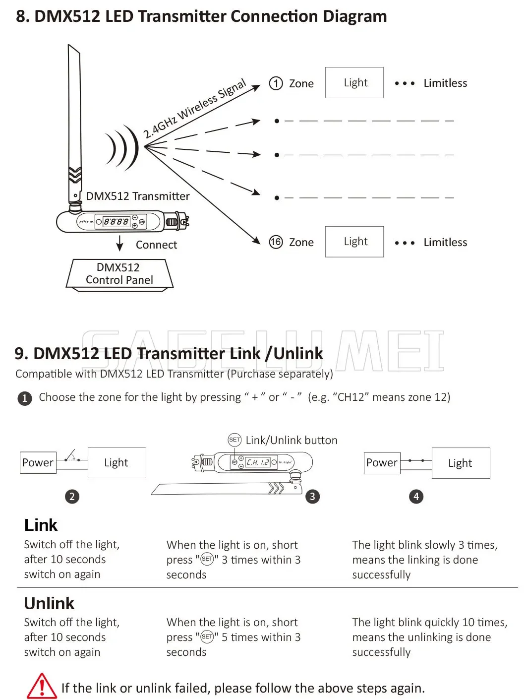 Miboxer 2.4GHz FUT035S FUT036S FUT037S FUT038S FUT039S LED Controller Dimmer For Single/Dual Color RGB+CCT RGB RGBW Strip Light