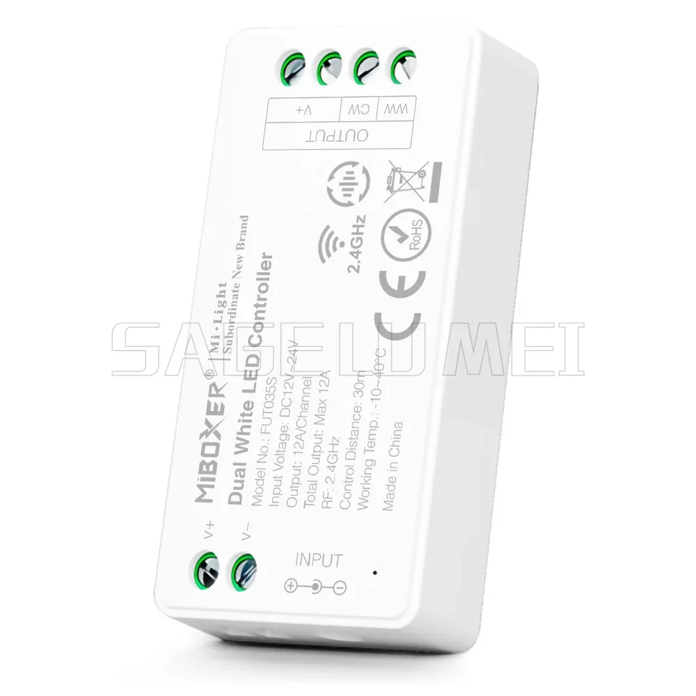 Miboxer 2.4GHz FUT035S FUT036S FUT037S FUT038S FUT039S LED Controller Dimmer For Single/Dual Color RGB+CCT RGB RGBW Strip Light
