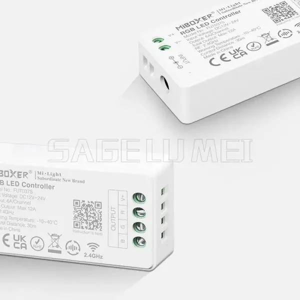 Miboxer 2.4GHz FUT035S FUT036S FUT037S FUT038S FUT039S LED Controller Dimmer For Single/Dual Color RGB+CCT RGB RGBW Strip Light