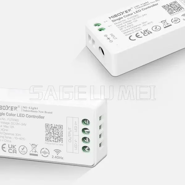 Miboxer 2.4GHz FUT035S FUT036S FUT037S FUT038S FUT039S LED Controller Dimmer For Single/Dual Color RGB+CCT RGB RGBW Strip Light