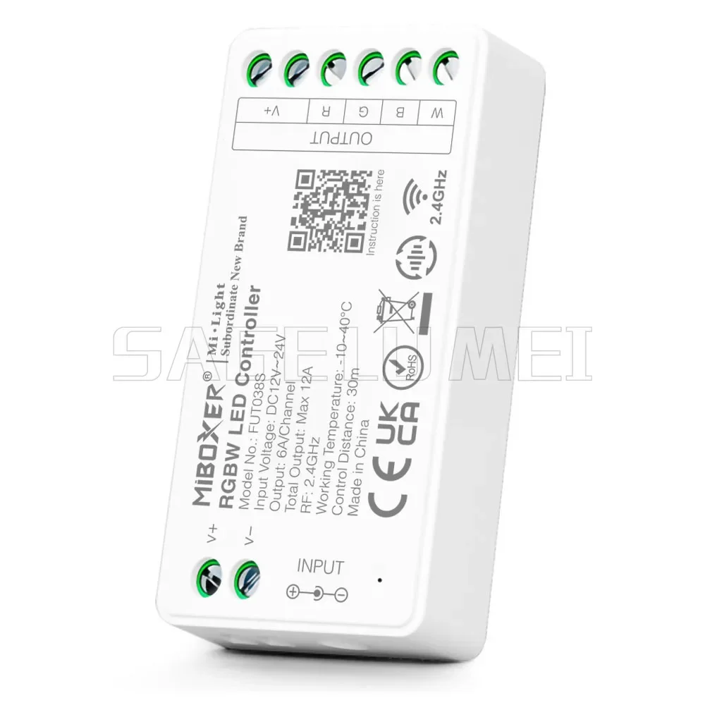 Miboxer 2.4GHz FUT035S FUT036S FUT037S FUT038S FUT039S LED Controller Dimmer For Single/Dual Color RGB+CCT RGB RGBW Strip Light