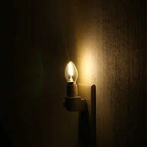 Genixgreen C7 LED Night Light Bulb 0.5W Dimmable E12 E14 Base Warm White 2700K Chandelier Salt Lamp Replacement Mini Candle Bulb
