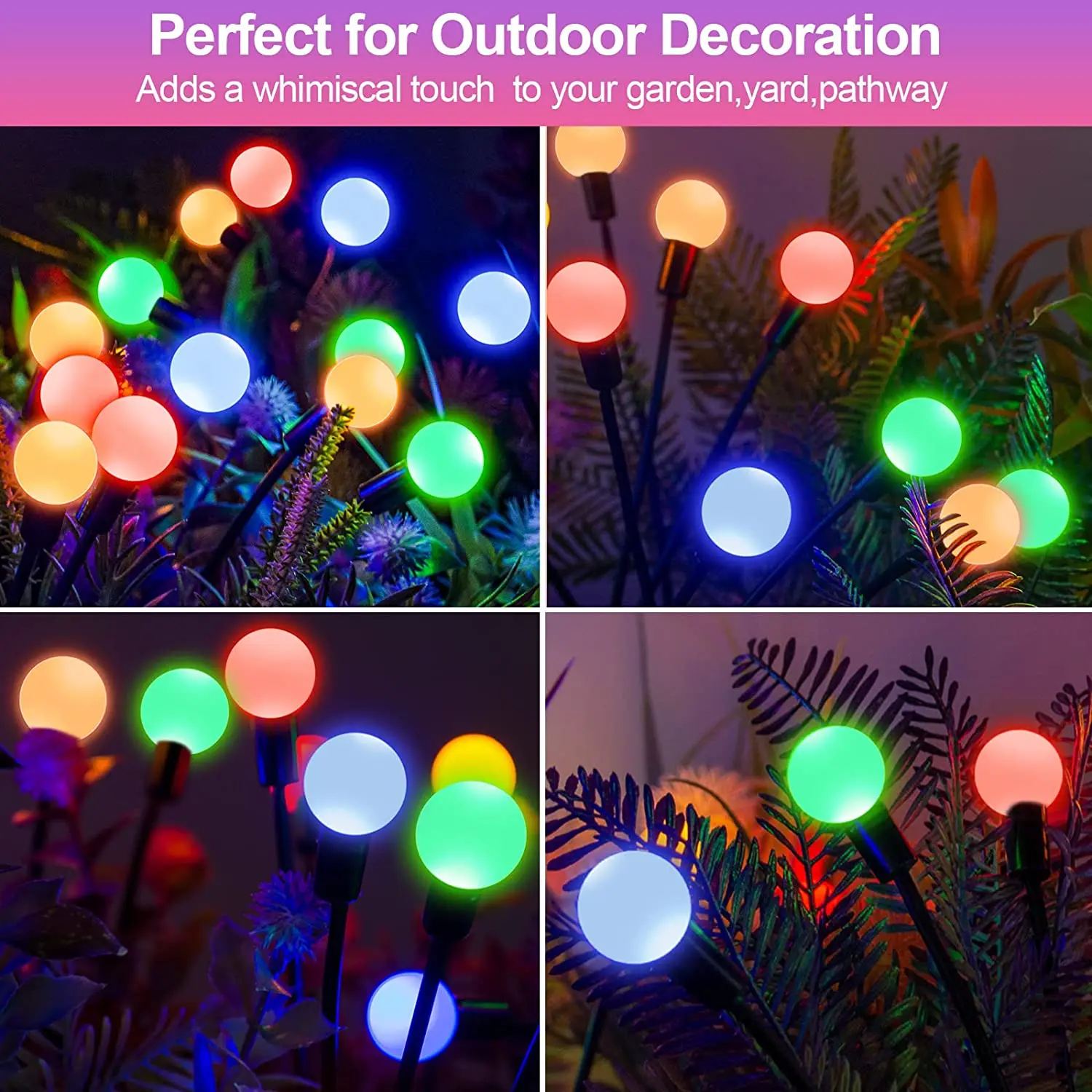 10pack Garden Lights Solar Outdoor New Upgraded Leaf Design Solar Lights for Outside Garden Solar Garden Lights Outdoor