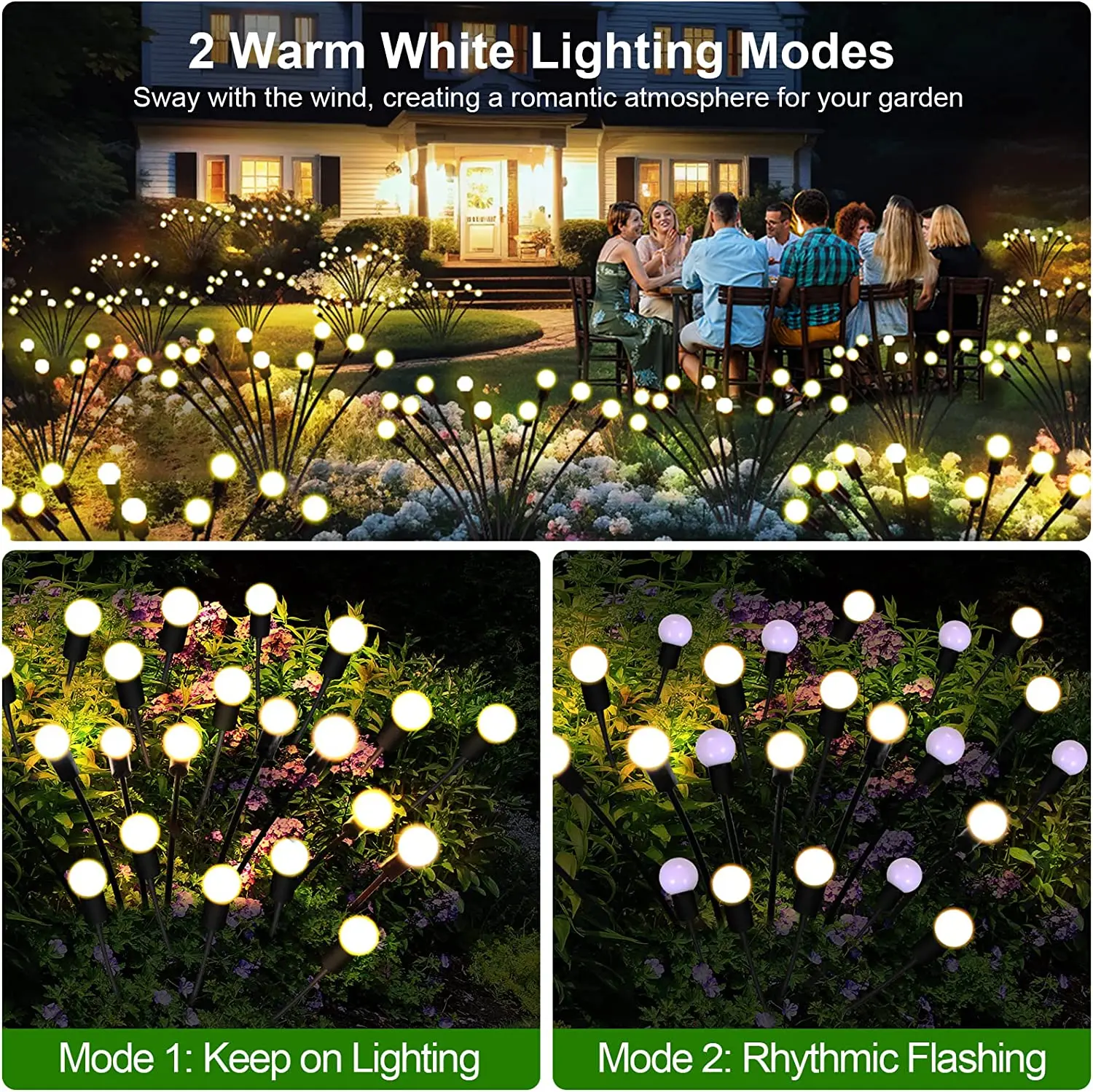 10pack Garden Lights Solar Outdoor New Upgraded Leaf Design Solar Lights for Outside Garden Solar Garden Lights Outdoor