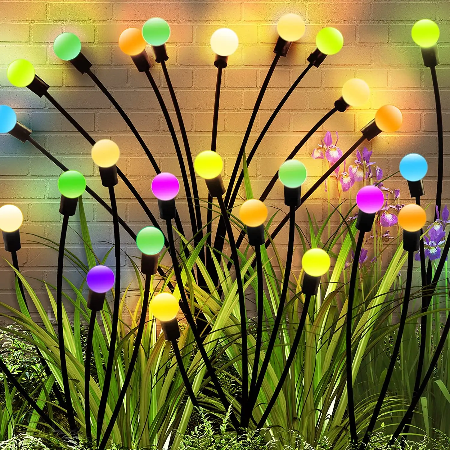 10pack Garden Lights Solar Outdoor New Upgraded Leaf Design Solar Lights for Outside Garden Solar Garden Lights Outdoor