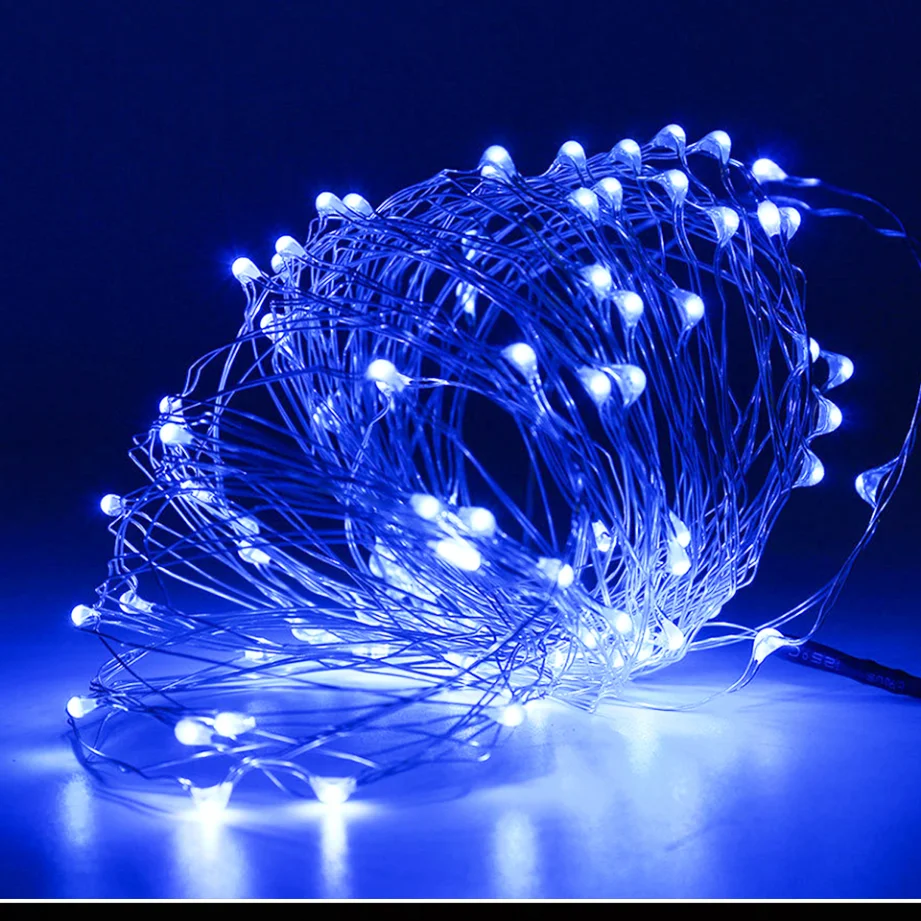 10pcs 6pcs Copper Wire LED String Lights Holiday Fairy Lights Garland Christmas Tree Decor Wedding Party DIY Natal Navidad 2023
