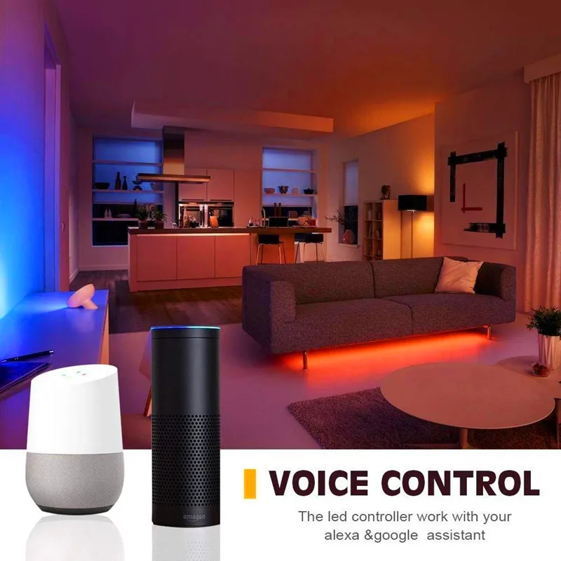 Magic Home LED WiFi Controller RGB RGBW RGBWW Pixel 12V 24V RF Remote Control For 5050 3528 WS2811 LED Strip