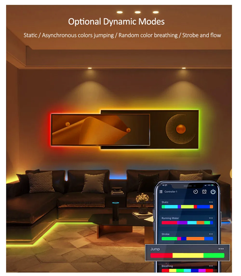 Magic Home LED WiFi Controller RGB RGBW RGBWW Pixel 12V 24V RF Remote Control For 5050 3528 WS2811 LED Strip