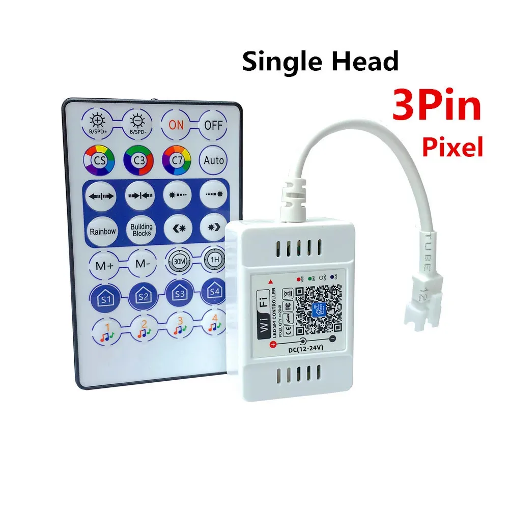 Magic Home LED WiFi Controller RGB RGBW RGBWW Pixel 12V 24V RF Remote Control For 5050 3528 WS2811 LED Strip