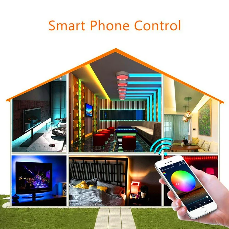 Magic Home LED WiFi Controller RGB RGBW RGBWW Pixel 12V 24V RF Remote Control For 5050 3528 WS2811 LED Strip