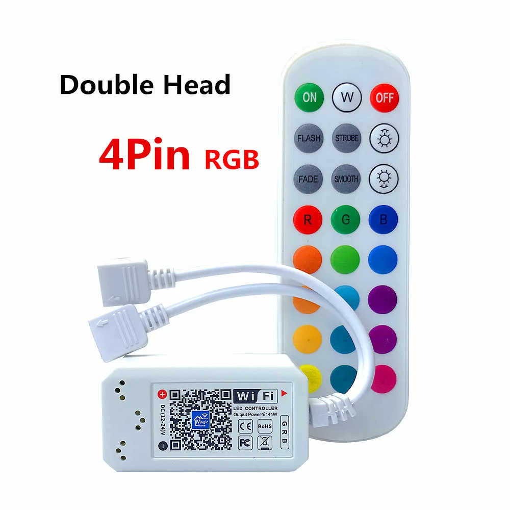 Magic Home LED WiFi Controller RGB RGBW RGBWW Pixel 12V 24V RF Remote Control For 5050 3528 WS2811 LED Strip