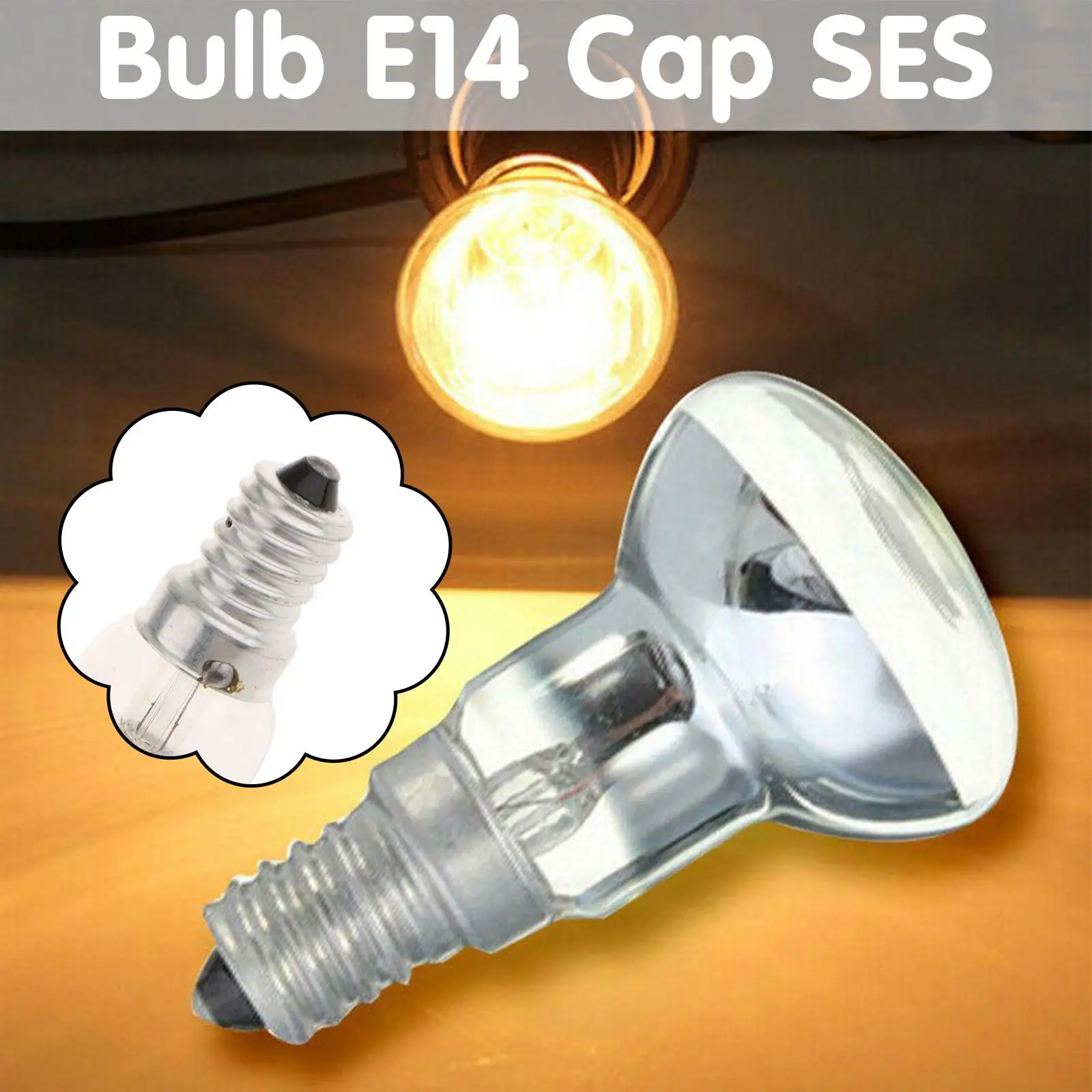 E14 Replacement Lava Lamp SES 30w R39 Reflector Bulb Filament Decor Incandescent Home Lamp K7E3