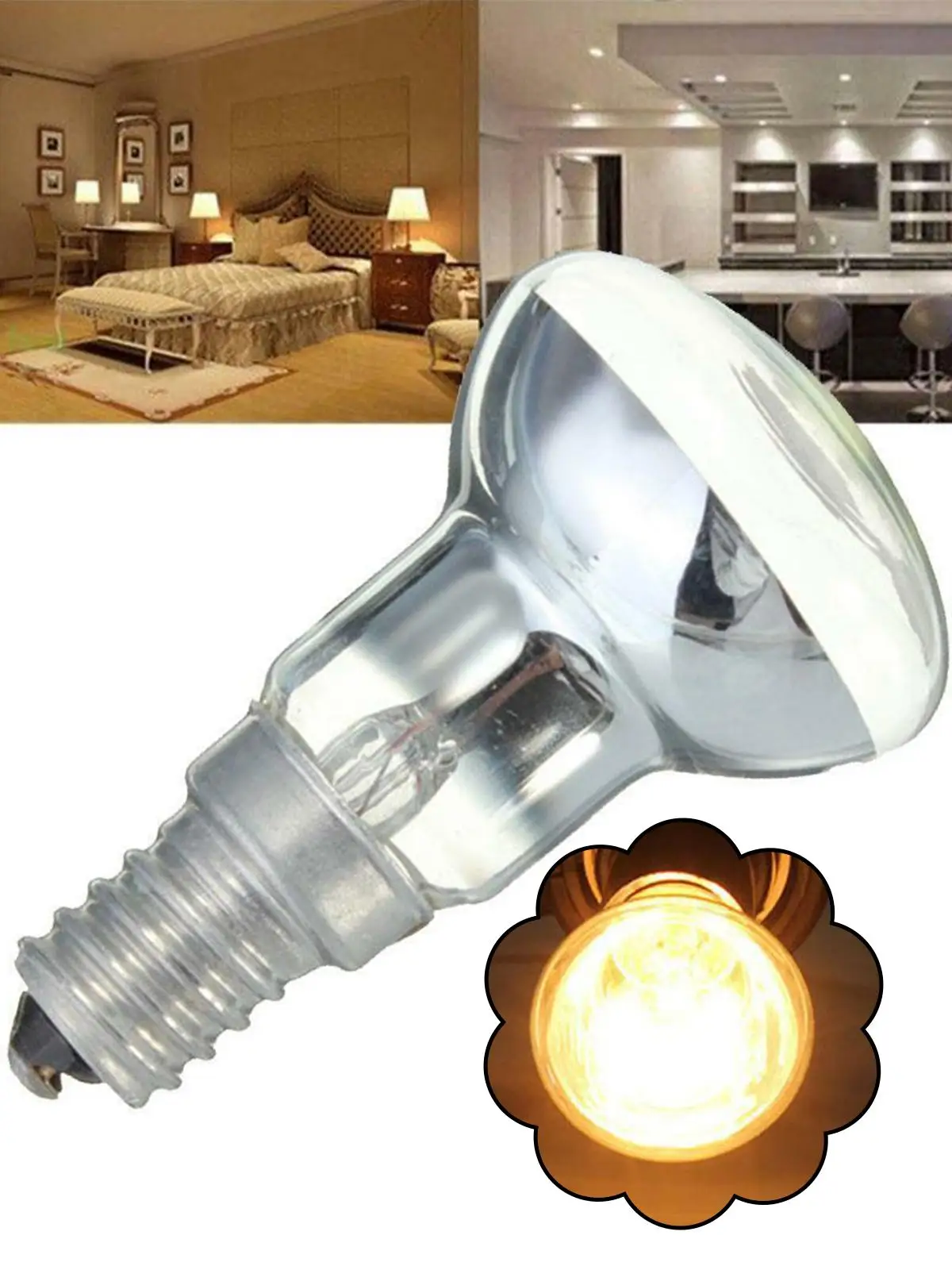 E14 Replacement Lava Lamp SES 30w R39 Reflector Bulb Filament Decor Incandescent Home Lamp K7E3