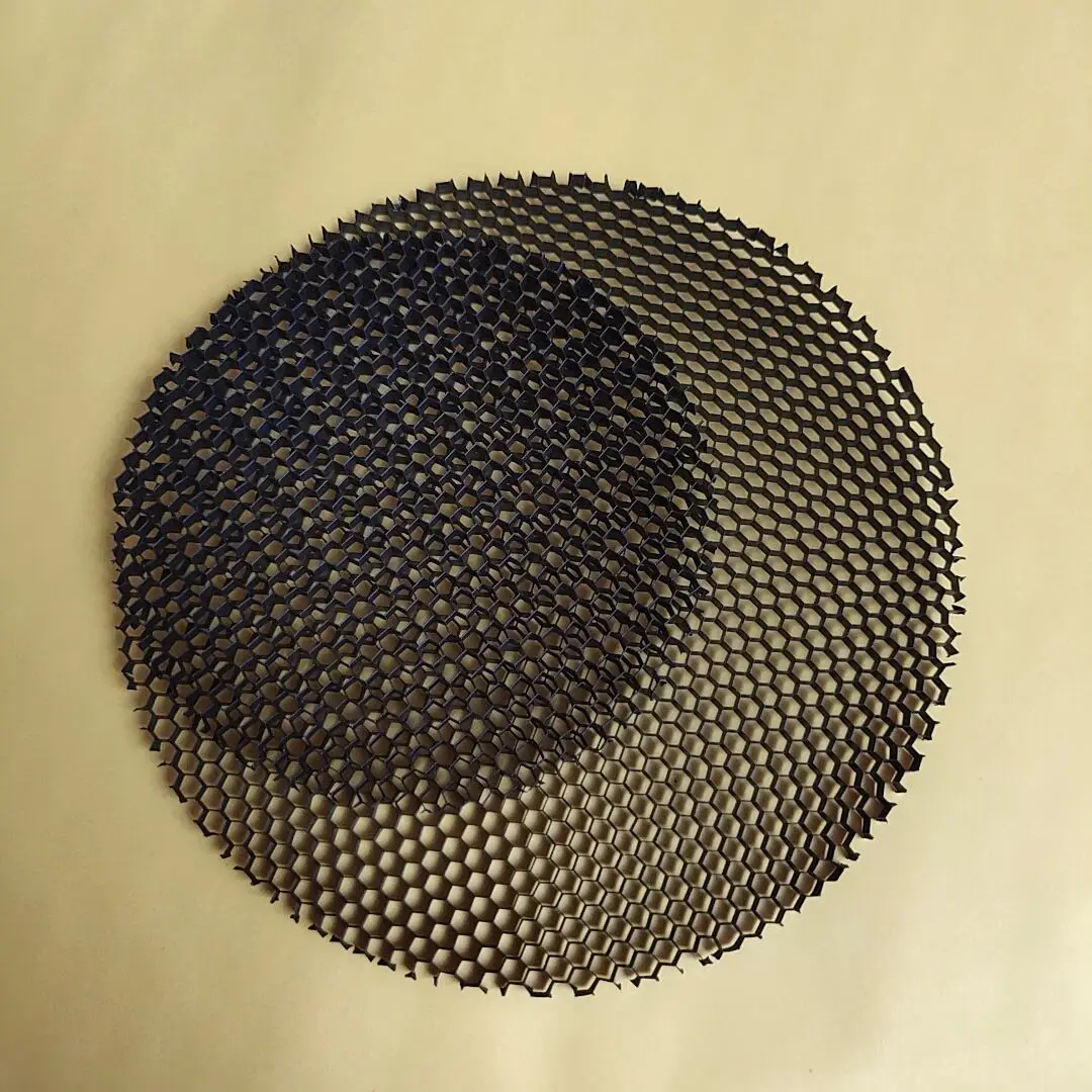 LED Soft light shade hood downlight spotlight round honeycomb mesh cover black anti-glare anti-dazzling light aluminum
