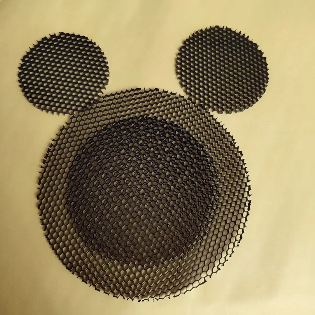 LED Soft light shade hood downlight spotlight round honeycomb mesh cover black anti-glare anti-dazzling light aluminum
