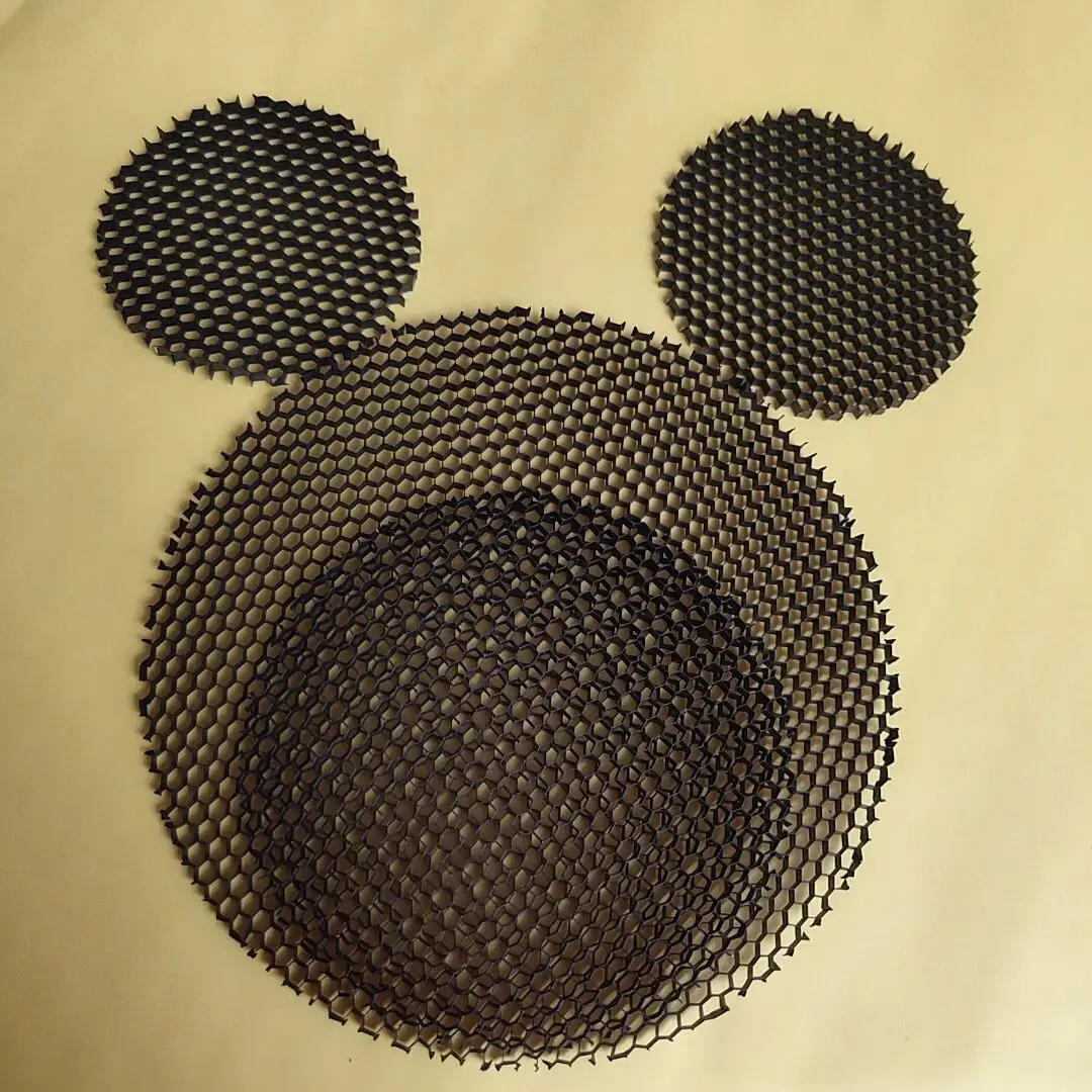 LED Soft light shade hood downlight spotlight round honeycomb mesh cover black anti-glare anti-dazzling light aluminum