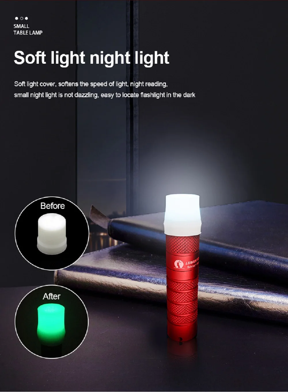 EDC LED Lantern Keychain Flashlight Powerful Magnetic Tail Torch Outdoor Camping Light Lamp Tent Flash Lighting Silver Fox