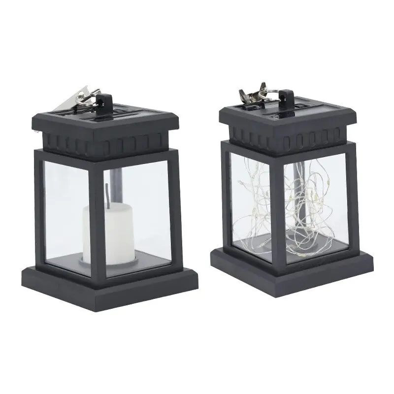 Solar Palace Lantern Outdoor Solar Lights Lawn Landscape Hanging Atmosphere Candle Lamp Floor Yard Garden Decor