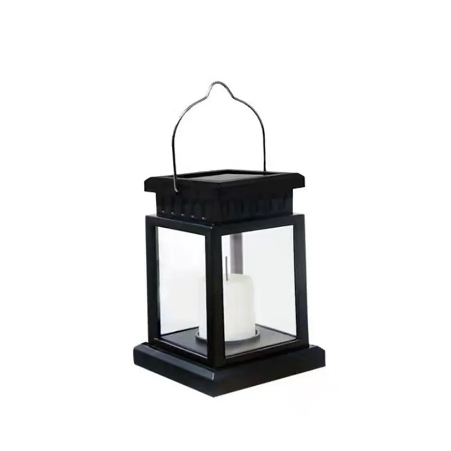 Solar Palace Lantern Outdoor Solar Lights Lawn Landscape Hanging Atmosphere Candle Lamp Floor Yard Garden Decor