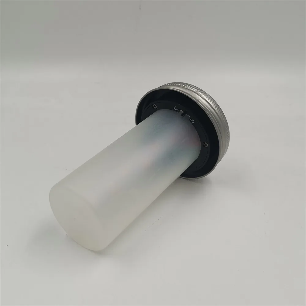 1PCS Solar LED Mason Jar Lit Light Torch Flame Warm LED Garden Outdoor Solar Bottle Lamp Candle Lantern Christmas Decoration