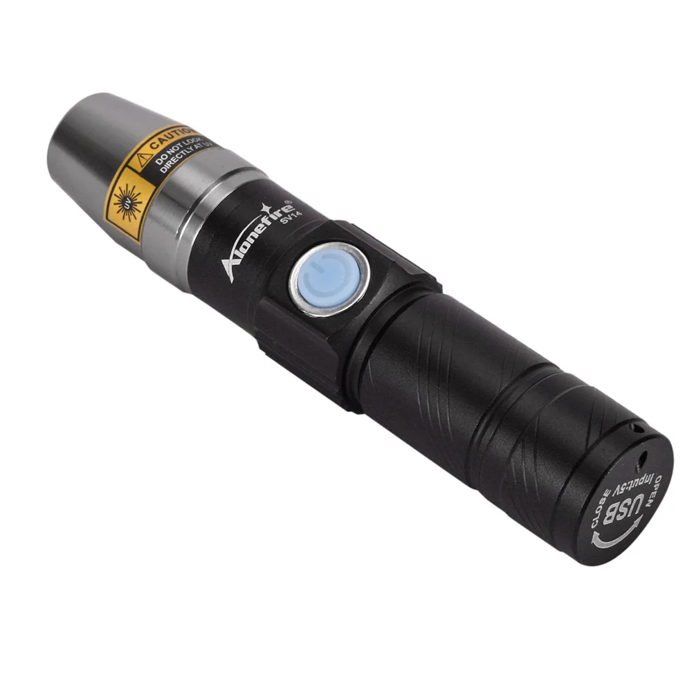 365nm UV Flashlight USB Rechargeable Money Pet Urine Ore Cat Tinea Leakage Scorpion Fluorescent Invisible Ink Marker Check Light