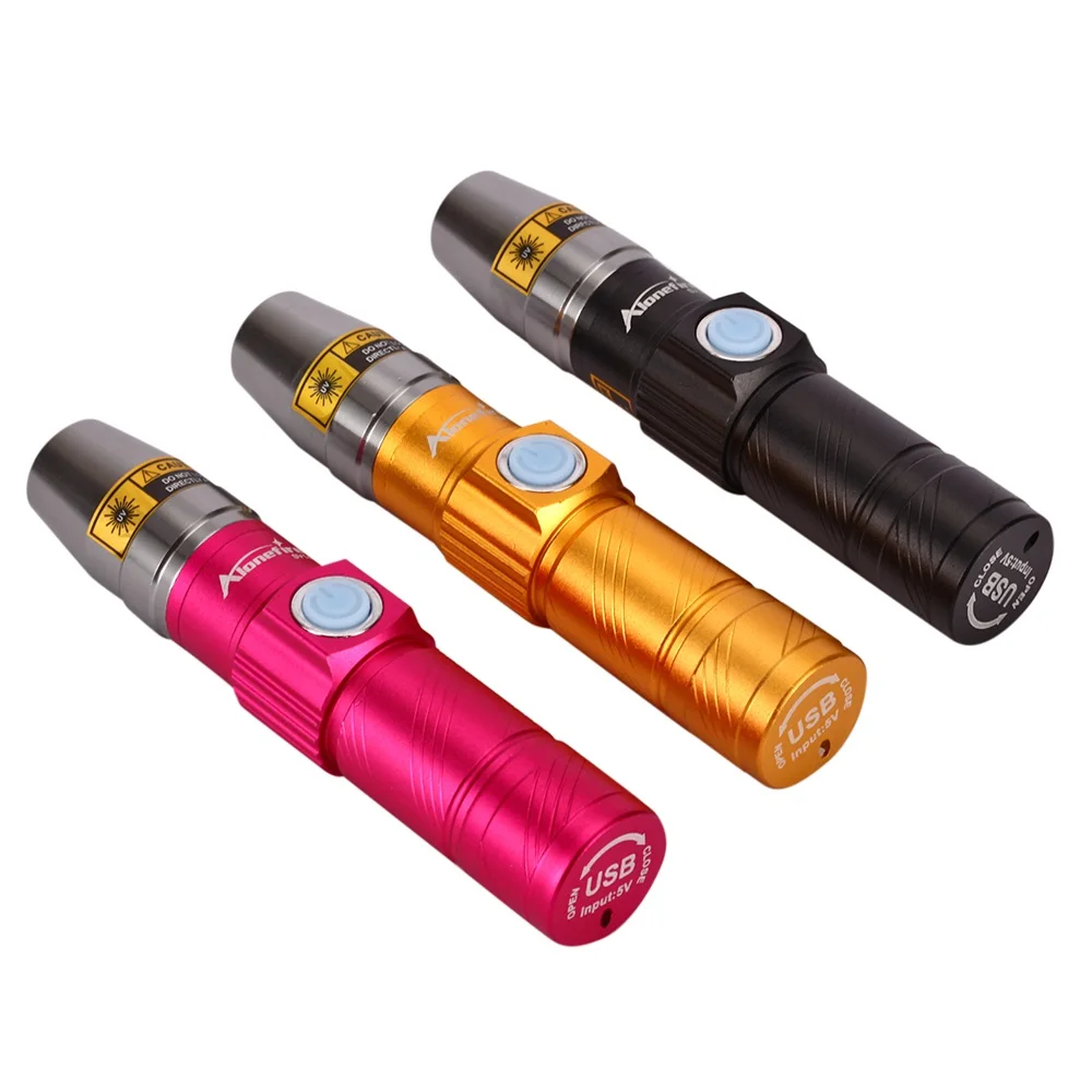 365nm UV Flashlight USB Rechargeable Money Pet Urine Ore Cat Tinea Leakage Scorpion Fluorescent Invisible Ink Marker Check Light