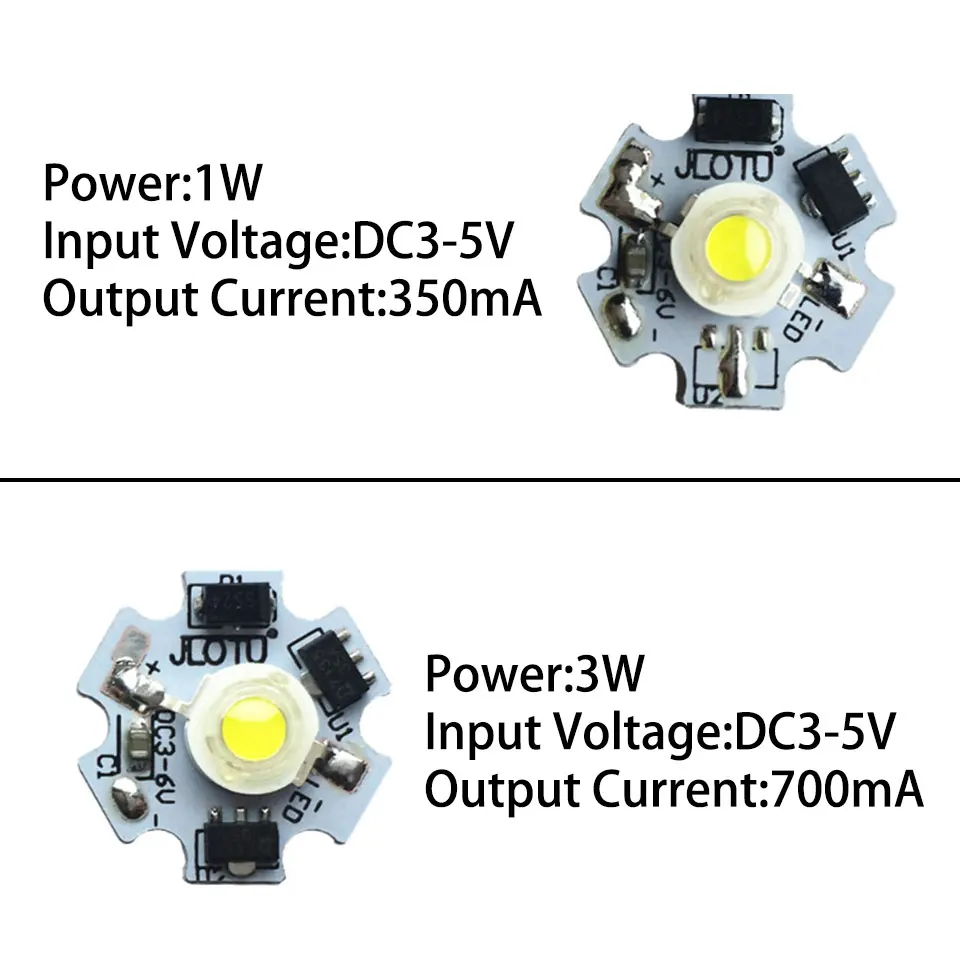 1W 3W LED Lamp Beads Constant Current Driver White Blue Power Circuit Board Lithium Battery 3-5V 6-12V 12-24V Transformer Module