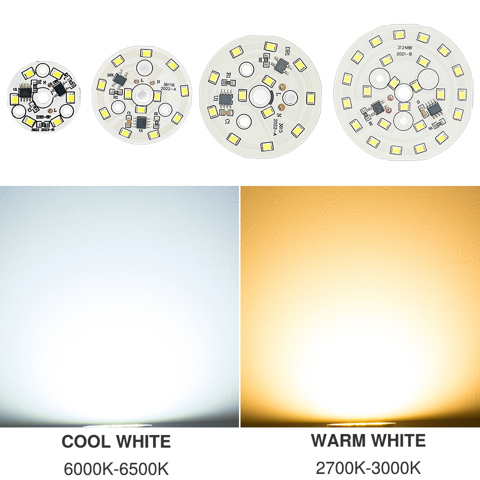 AC 220V LED Chip No Transformer Required SMD 2835 Circle Light Beads DIY High CRI For Led Downlight Lighting Accessory