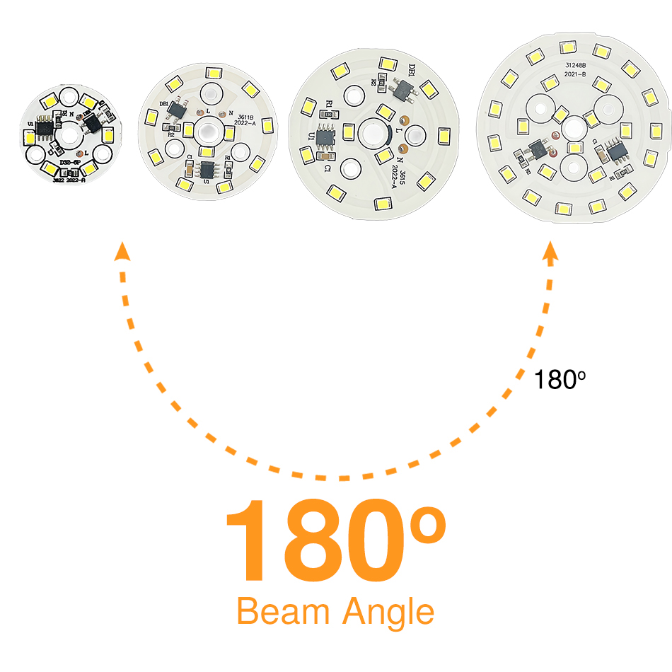AC 220V LED Chip No Transformer Required SMD 2835 Circle Light Beads DIY High CRI For Led Downlight Lighting Accessory
