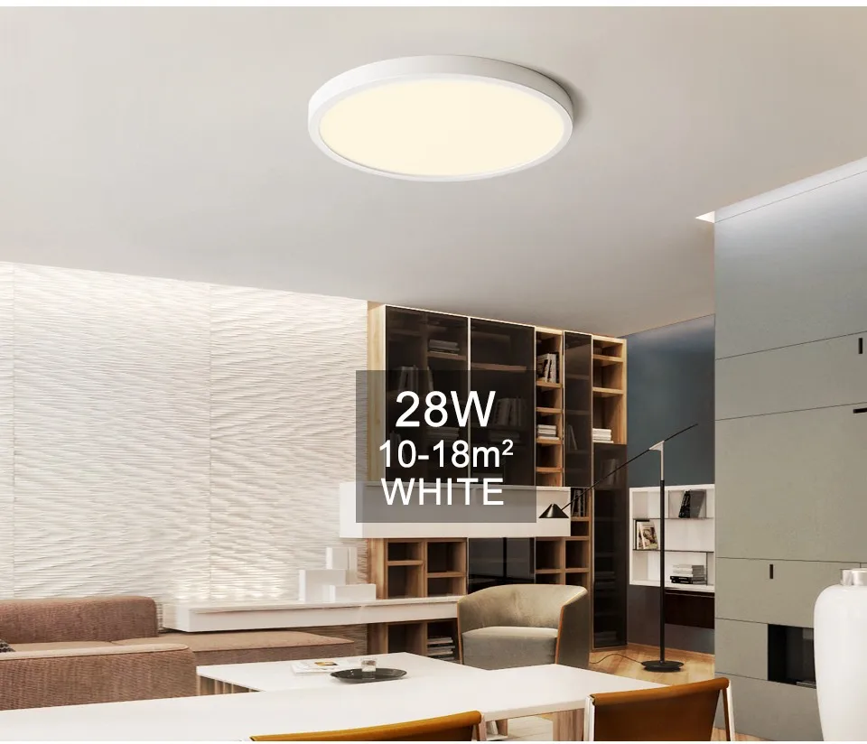 MARPOU 2cm Ultra-thin LED ceiling light 24W 28W 38W warm white cold white neutral white indoor modern lighting Decoration Home