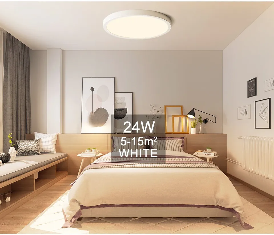 MARPOU 2cm Ultra-thin LED ceiling light 24W 28W 38W warm white cold white neutral white indoor modern lighting Decoration Home