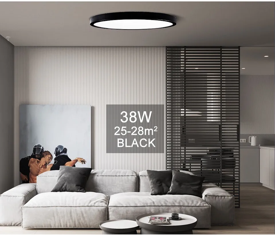 MARPOU 2cm Ultra-thin LED ceiling light 24W 28W 38W warm white cold white neutral white indoor modern lighting Decoration Home
