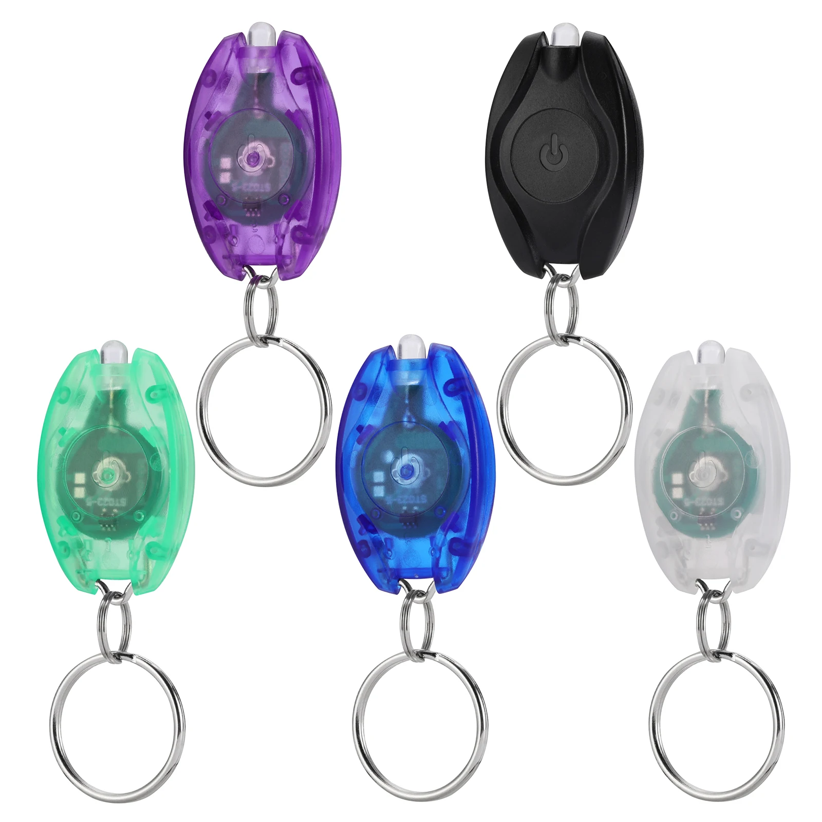 Led Keychain Light Mini Multicolored Cool Popular White Light Child Schoolbag Backpack Stairs Emergency Lighting Flashlight Lamp