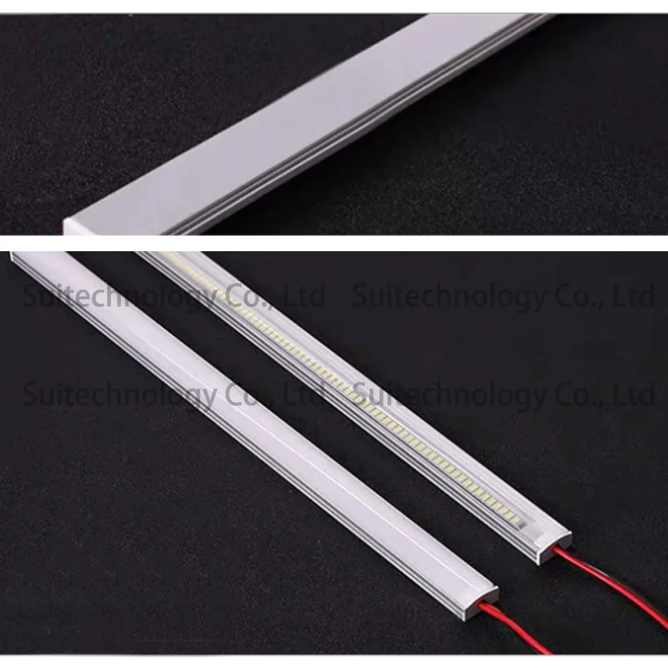 2pcs 20cm 30cm 40cm 50cm LED Hard Rigid Strip Bar Light AC220V Aluminium Shell Kitchen Under Cabinet Lamp Room
