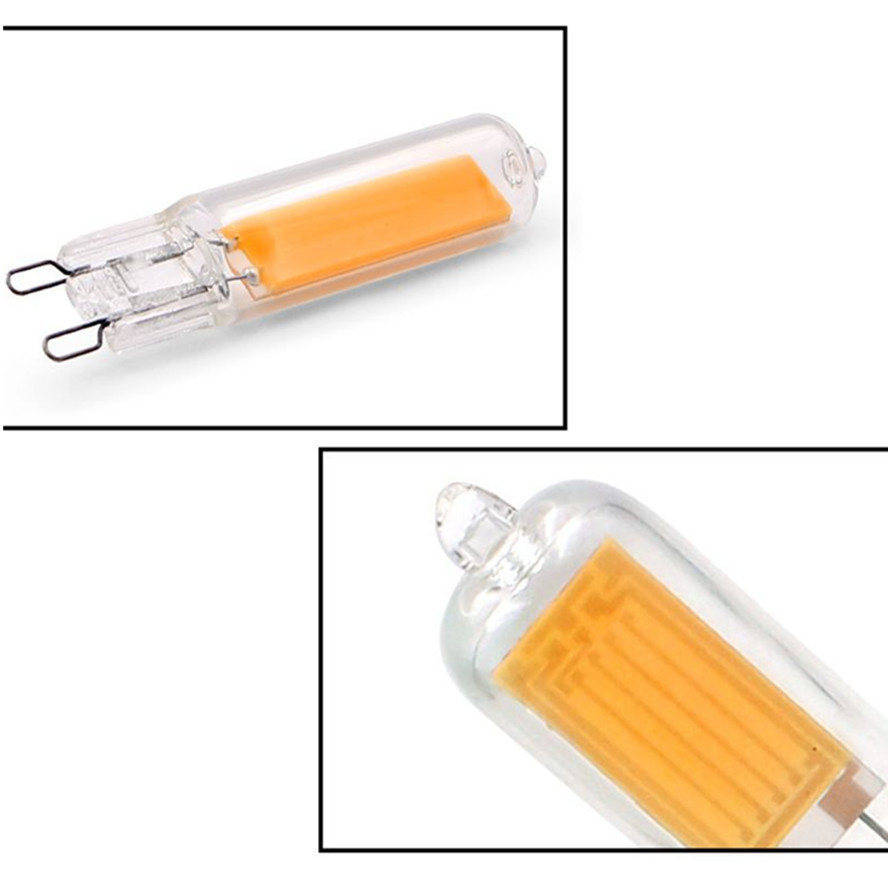 Super Bright G9 LED Light Bulb 7W 9W 12W 15W AC DC 12V 220V Glass Lamp Constant Power Light LED Lighting G9 COB Bulbs