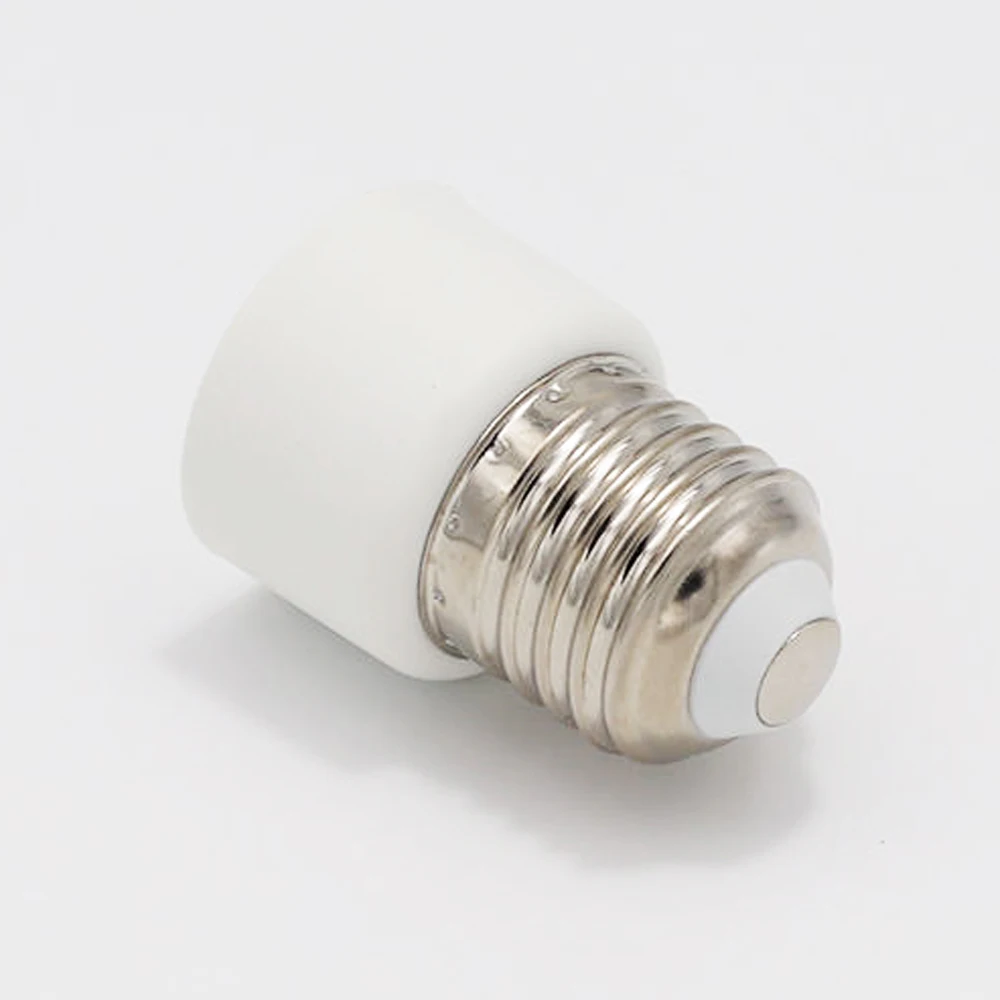 1pcs E27 to EU US Converter Lamp Socket Screw LED Bulb Lighting E27 European America Plug Socket Light Holder White