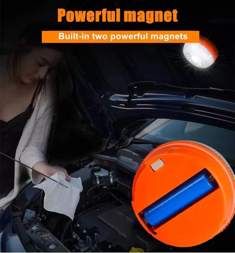 Car Emergency Beacon Light USB Rechargeable Magnetic Induction Auto Strobe Flashing Warning Light Help Flash Safety Signal Lamp