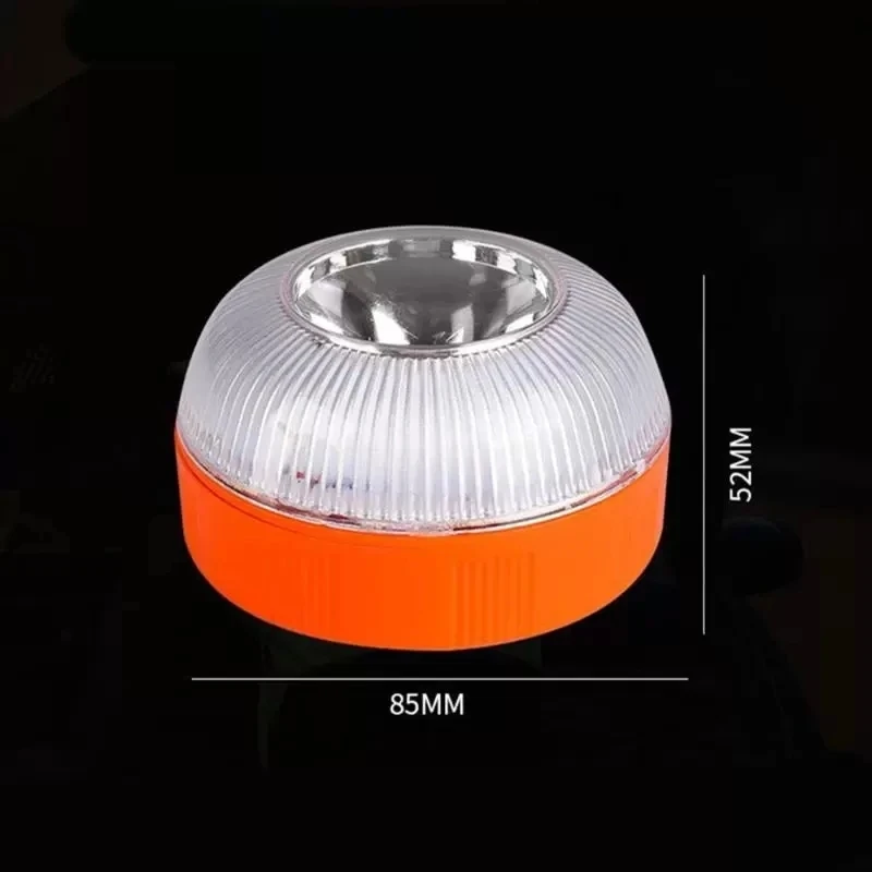 Car Emergency Beacon Light USB Rechargeable Magnetic Induction Auto Strobe Flashing Warning Light Help Flash Safety Signal Lamp