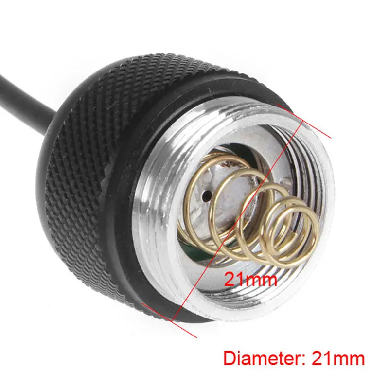 Flashlight Remote Pressure Switch Fit for A100/C8/T50 /B158/501B/502B Zoomable LED Torch Tactical LED Flashlight Accessories