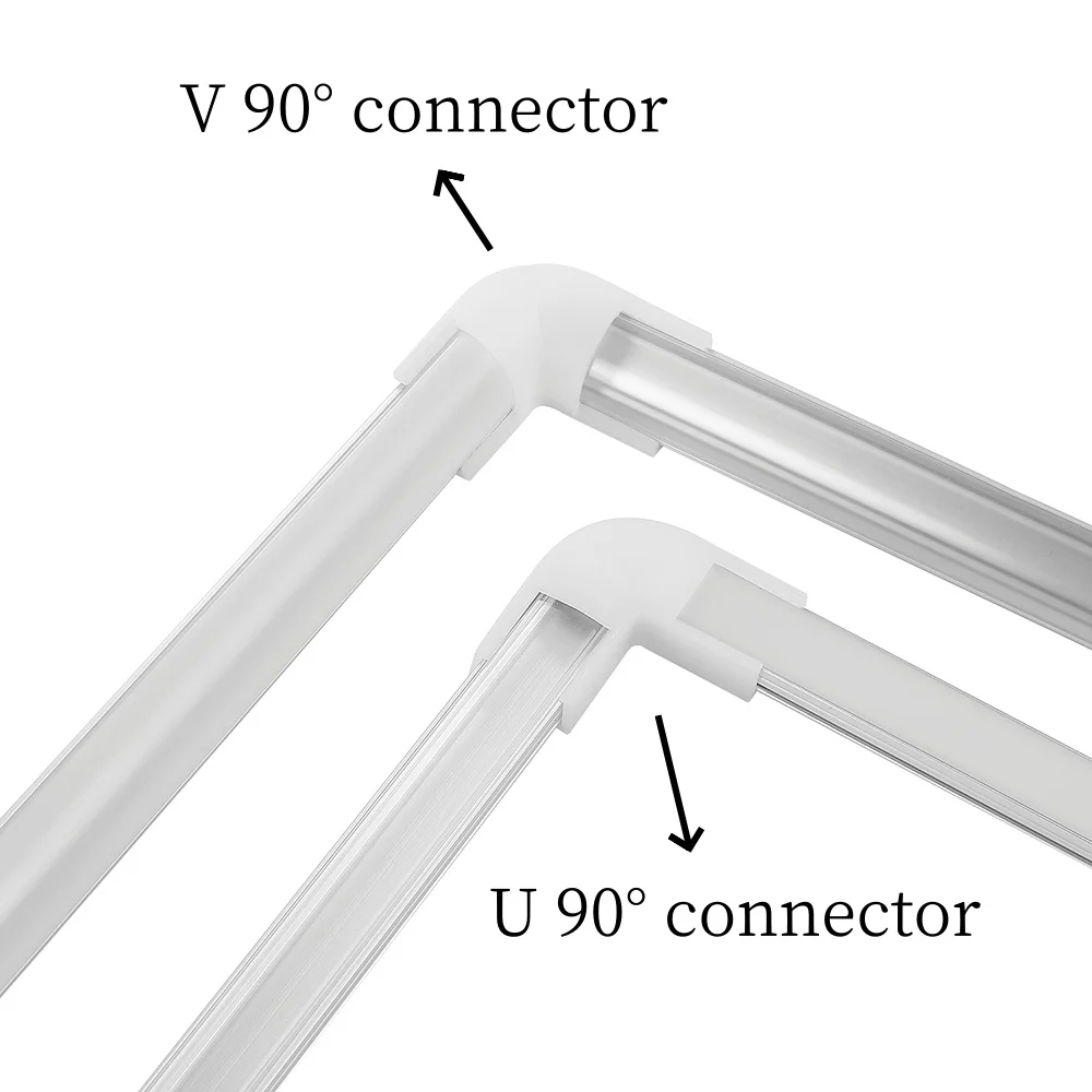 1-30pcs/Lot perfil aluminio led Corner Aluminium Profile Channel Holder for LED Strip Light Bar Cabinet Lamp Kitchen Closet