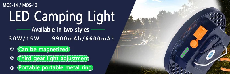 MOSLIGHTING Rechargeable Camping Strong Light Magnet Zoom Torch Tent lantern working maintenance lighting 80W Outdoors LED USB