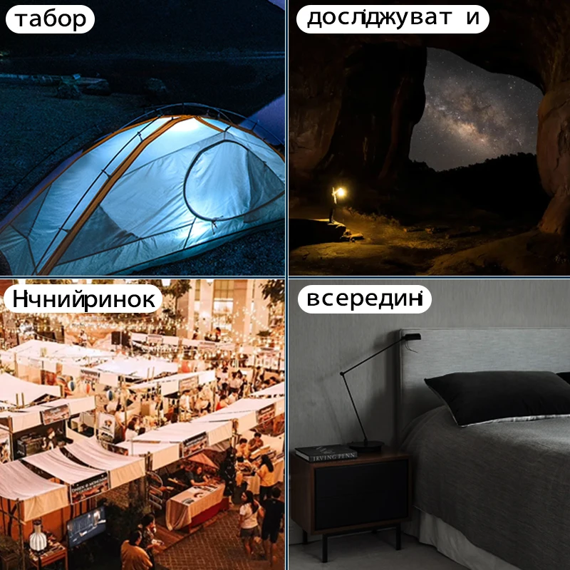 MOSLIGHTING Rechargeable Camping Strong Light Magnet Zoom Torch Tent lantern working maintenance lighting 80W Outdoors LED USB