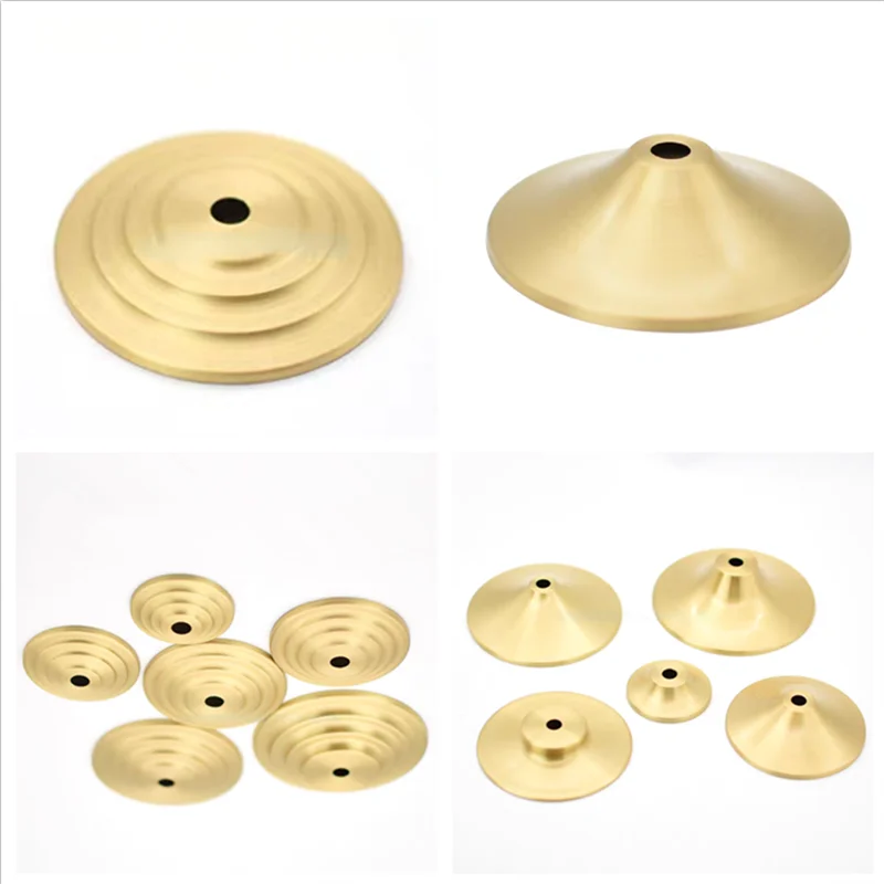 M10 Ceramic Desk Lamp Brass Base Cover Pure Copper Desk Lamp Plate I-Shaped Connector DIY Brass Lighting Hardware Accessories