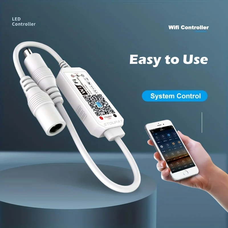 Wifi RGBW RGB Controller Magic Home APP Work with Alexa Google Home for DC12-24V Single Color RGB LED Strip Light Voice Dimmer