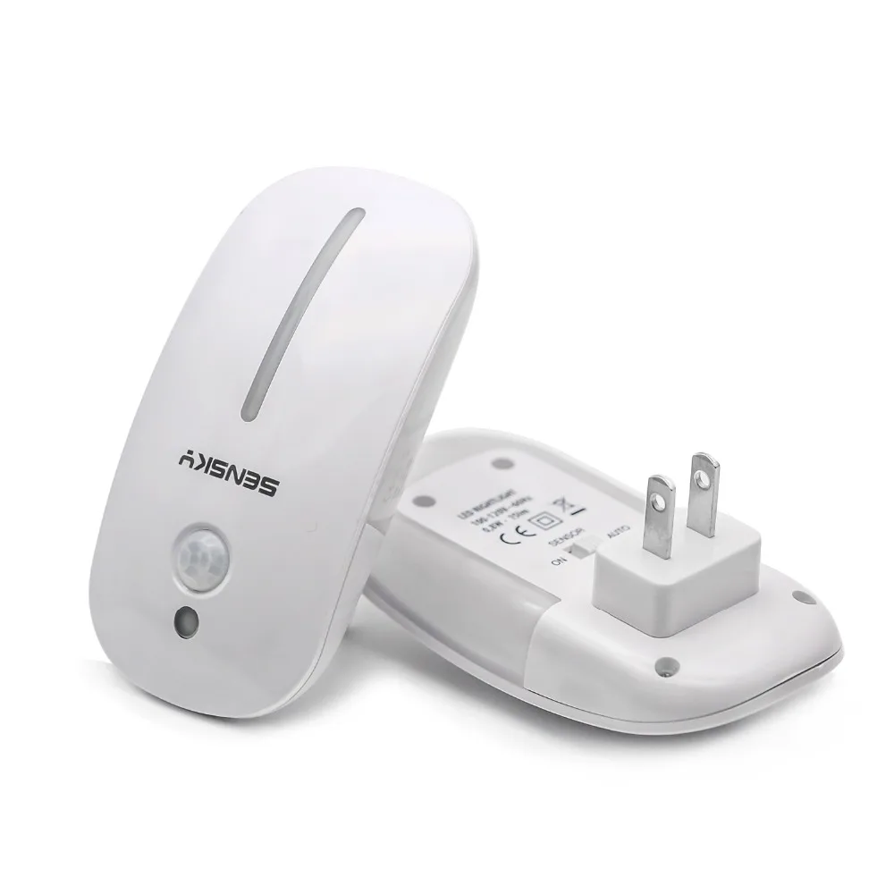 SENSKY Motion Sensor LED Night Light US PLUG EU PLUG UK PLUG For Hallway Pathway