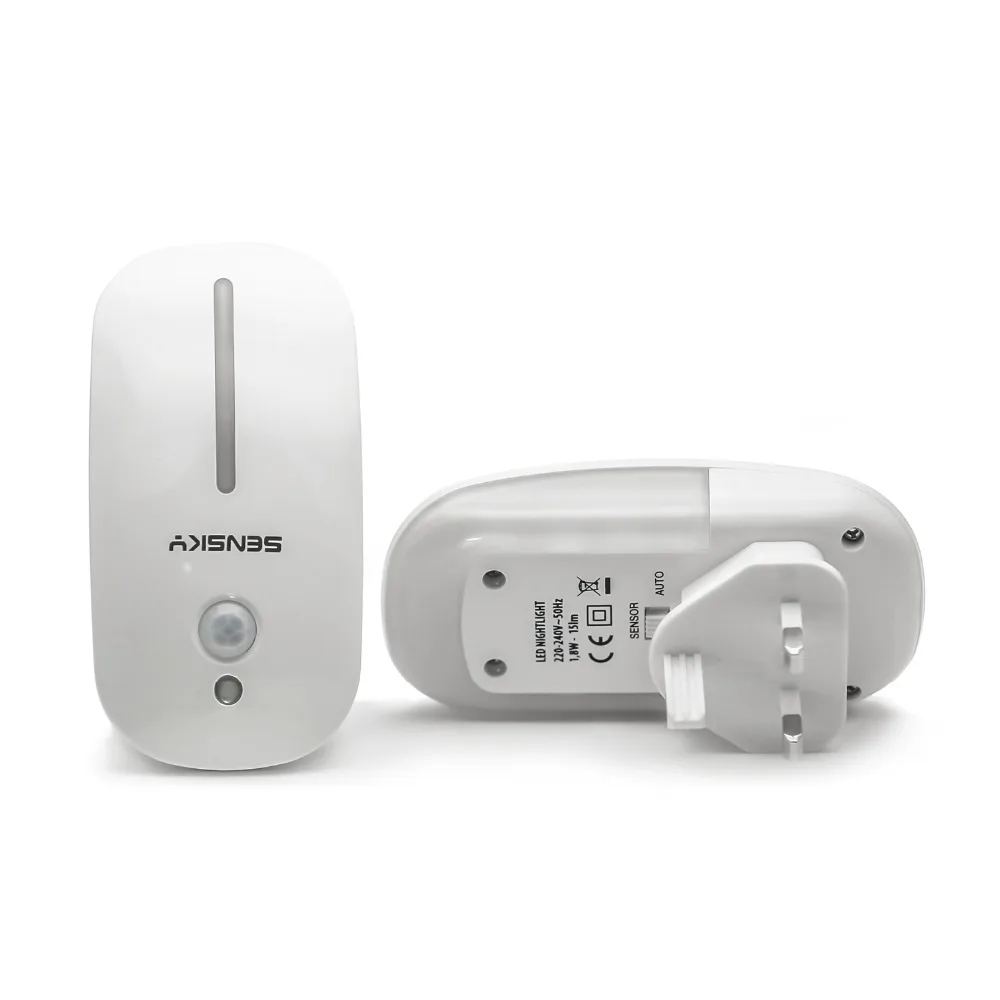 SENSKY Motion Sensor LED Night Light US PLUG EU PLUG UK PLUG For Hallway Pathway
