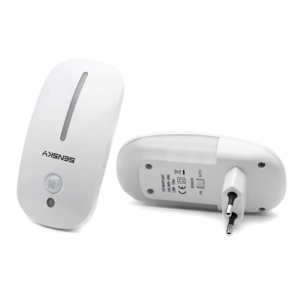 SENSKY Motion Sensor LED Night Light US PLUG EU PLUG UK PLUG For Hallway Pathway